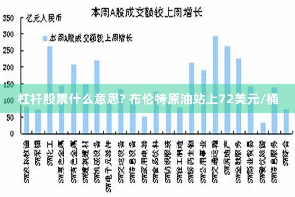 杠杆股票什么意思? 布伦特原油站上72美元/桶