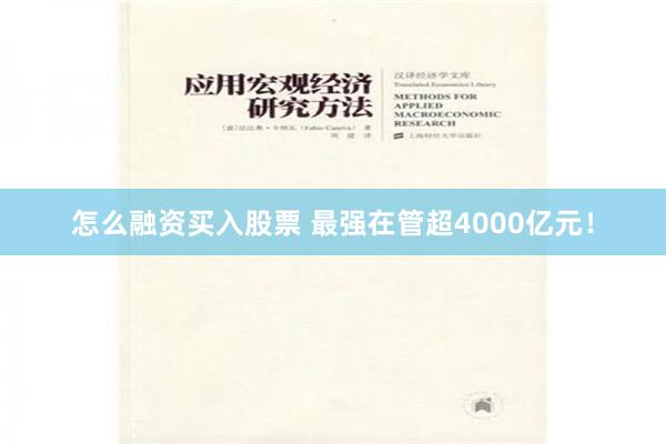 怎么融资买入股票 最强在管超4000亿元！