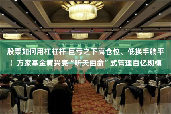 股票如何用杠杠杆 巨亏之下高仓位、低换手躺平！万家基金黄兴亮“听天由命”式管理百亿规模