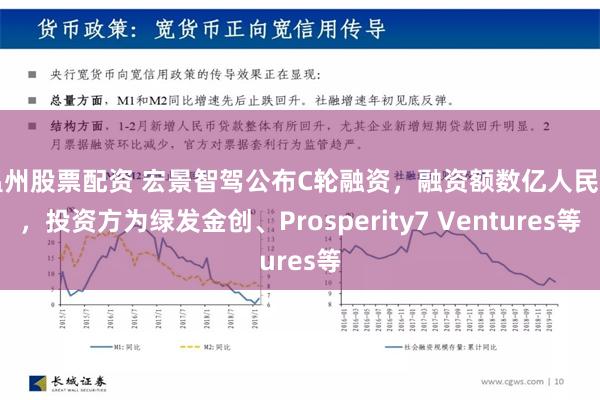 温州股票配资 宏景智驾公布C轮融资，融资额数亿人民币，投资方为绿发金创、Prosperity7 Ventures等