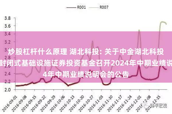 炒股杠杆什么原理 湖北科投: 关于中金湖北科投光谷产业园封闭式基础设施证券投资基金召开2024年中期业绩说明会的公告