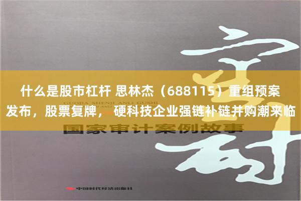 什么是股市杠杆 思林杰（688115）重组预案发布，股票复牌， 硬科技企业强链补链并购潮来临