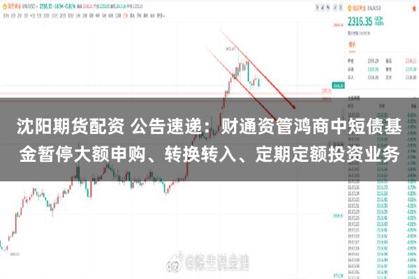 沈阳期货配资 公告速递：财通资管鸿商中短债基金暂停大额申购、转换转入、定期定额投资业务